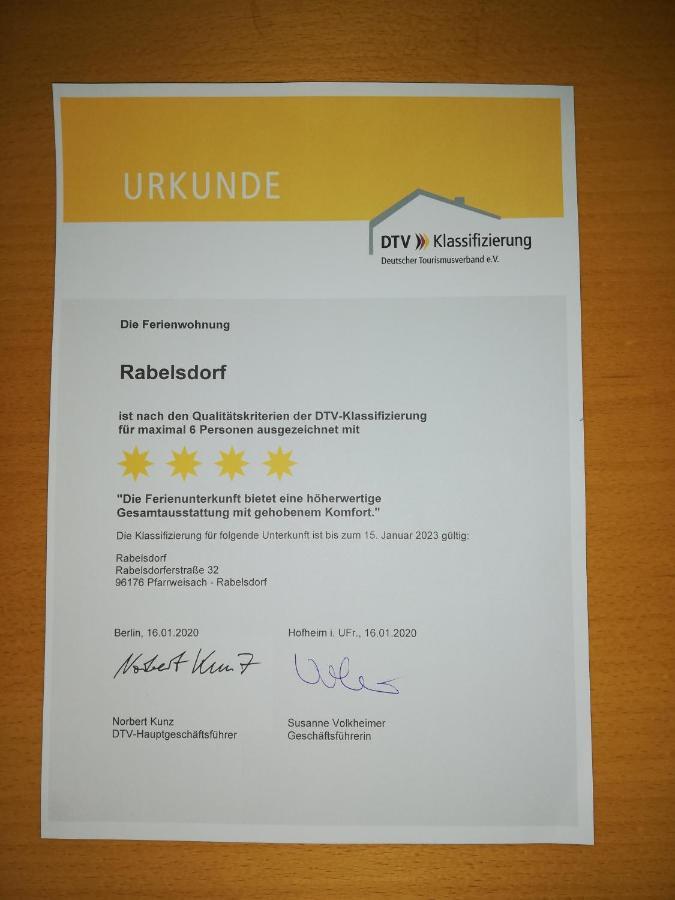 Ferienwohnung Rabelsdorf Pfarrweisach ภายนอก รูปภาพ